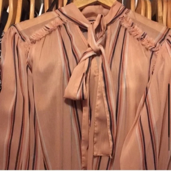 - Elegant! Beautiful rose blush blouse